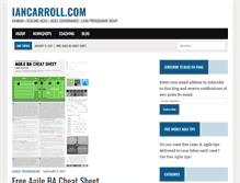Tablet Screenshot of iancarroll.com